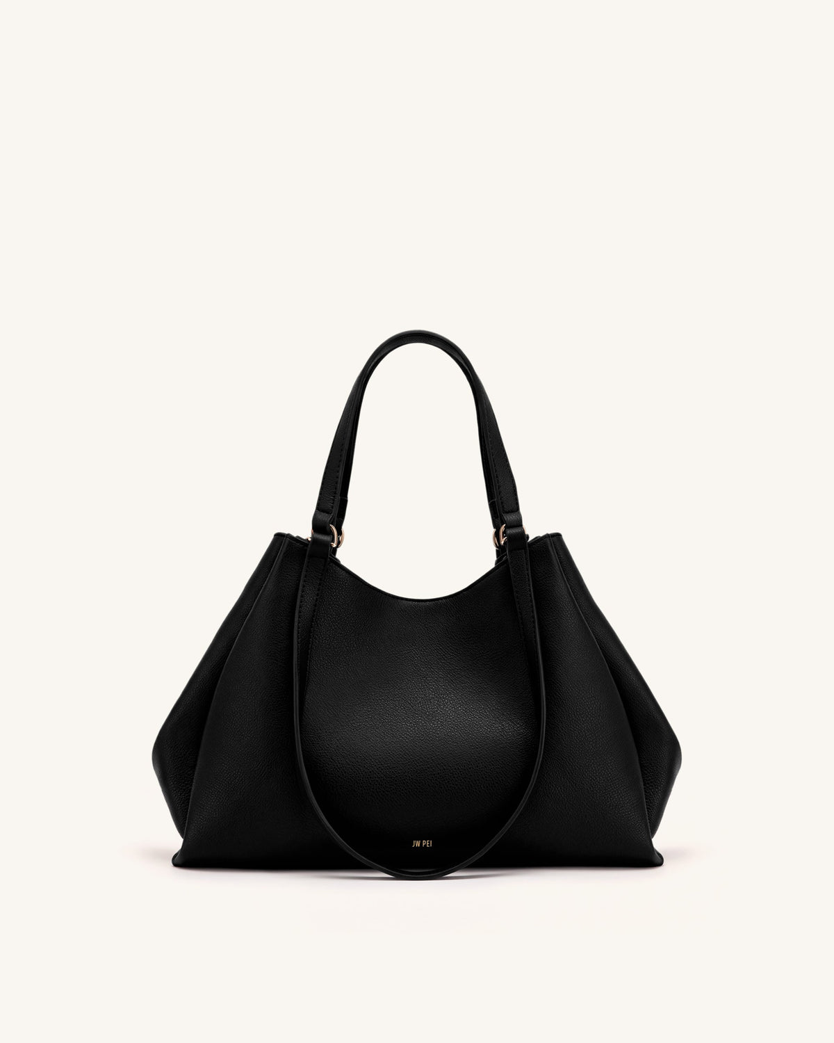 Virelia Double Handle Tote Bag - Black