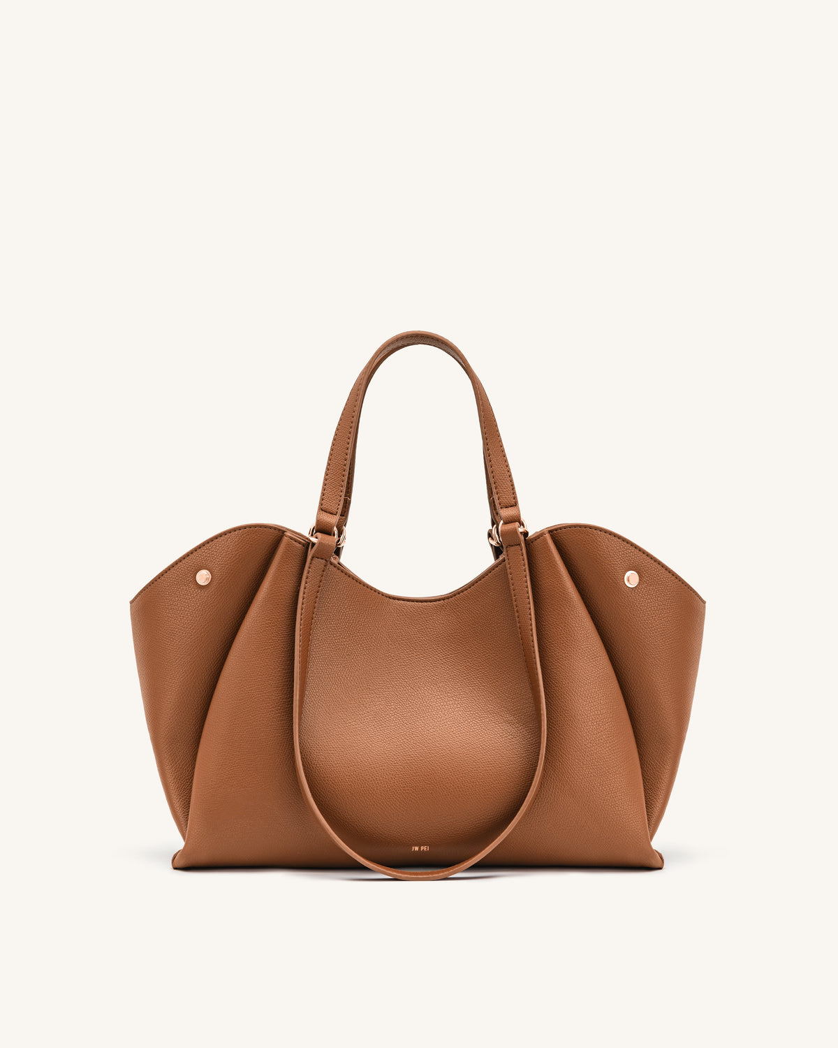 Virelia Double Handle Tote Bag - Cognac
