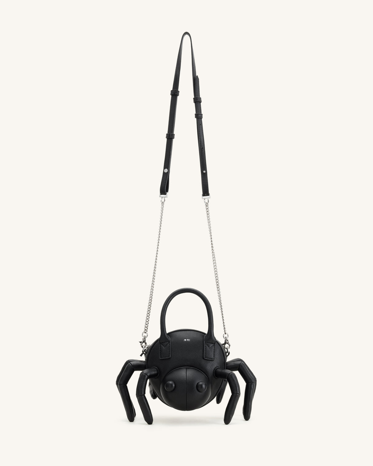 Siena Spider Shaped Top Handle Bag - Black