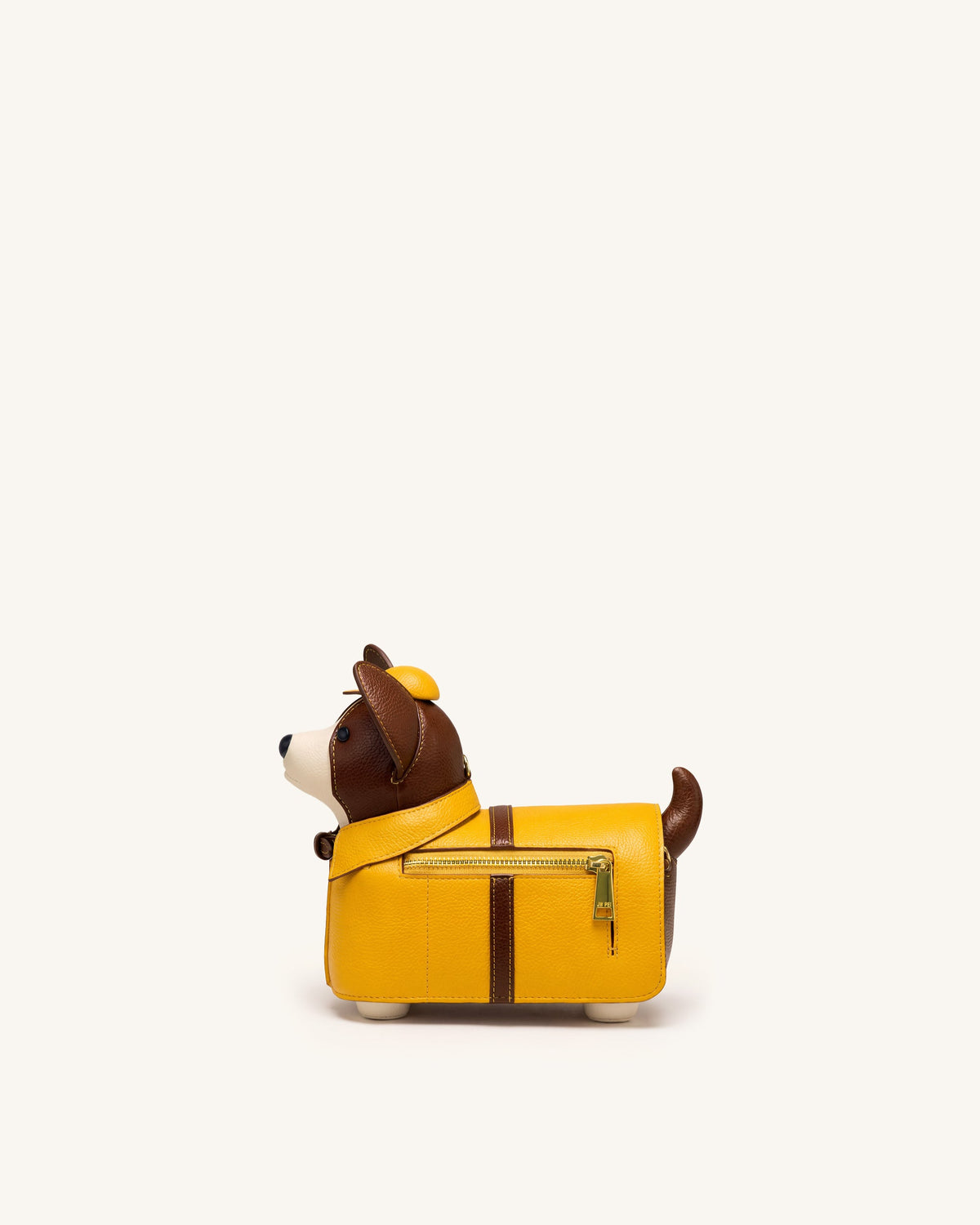 Corgi Raincoat Dog Crossbody Bag - Yellow